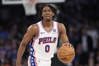 Tyrese Maxey a sorti le grand jeu mardi face aux Knicks KEYSTONE/AP/Frank Franklin II